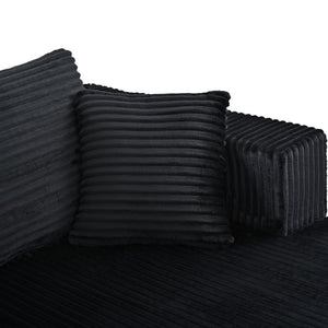 U-Shaped Modular Sectional Sofa With Double Chaise, Oversized Deep Seat For Living Room