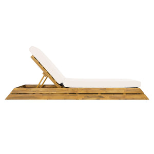 Chaise Lounge Set With 2 Fold Cushion