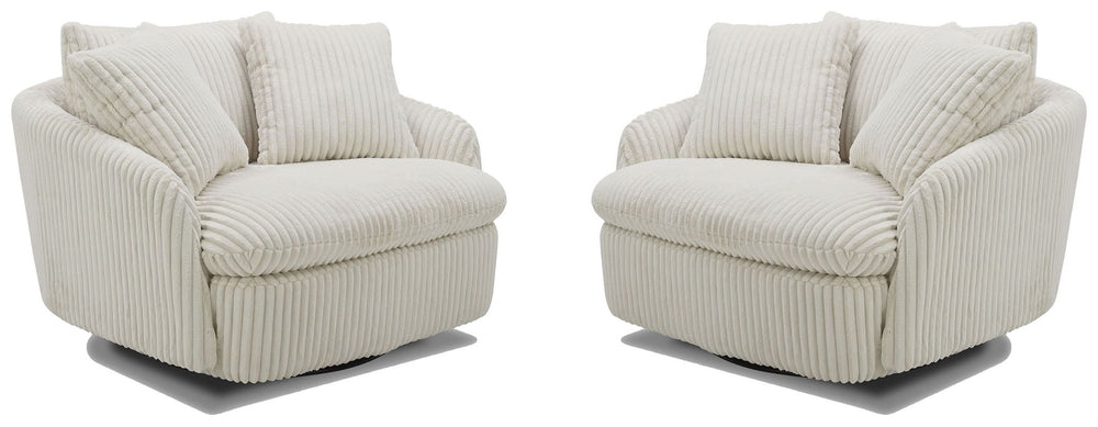 Boomer - Large Swivel Chair with 2 Pillows