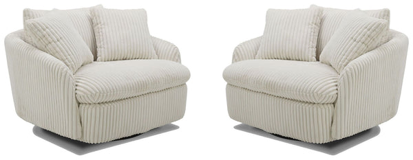 Boomer - Large Swivel Chair with 2 Pillows