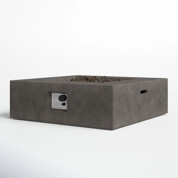 Outdoor Handcrafted Fire Pit Table - Charcoal