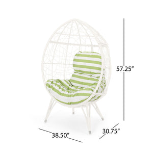 Cosmos - Round Hammered Iron Teardrop Chair