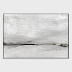 Hush - 60" x 40" Painting Art by Buddy Whitlock - Light Gray