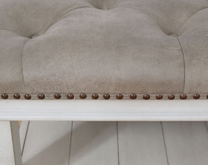 Kanwyn - Uph Ottoman Cocktail Table - Whitewash