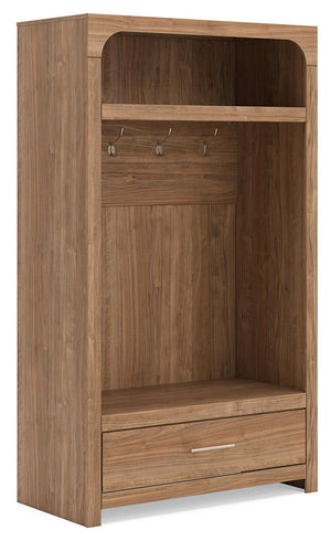 Dovander - Hall Tree With Storage Bench - Brown