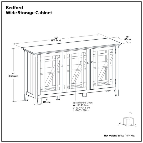 Bedford - Storage Cabinet With Adjustable Shelves - Brown