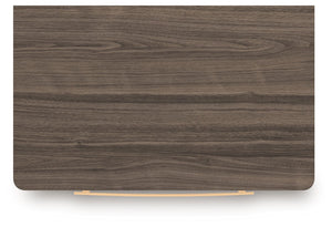 Kendanport - Two Drawer Night Stand - Brown / White