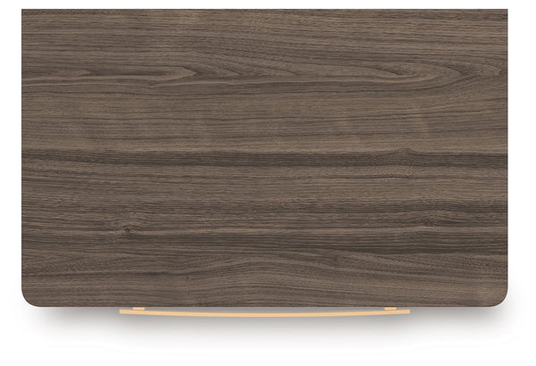 Kendanport - Two Drawer Night Stand - Brown / White