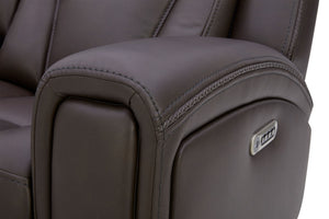 Maveric - Power Zero Gravity Console Loveseat P3 - Bette Coffee
