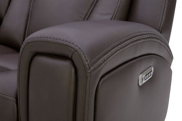 Maveric - Power Zero Gravity Console Loveseat P3 - Bette Coffee