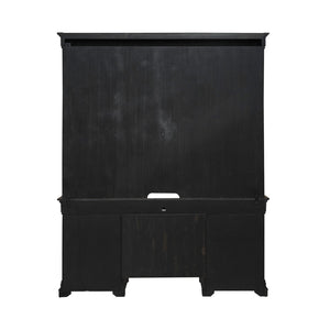 Meritage - Credenza & Hutch - Aged Charcoal