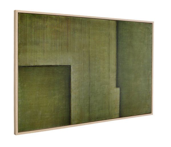 Framed Canvas Sycamore Bark - Natural