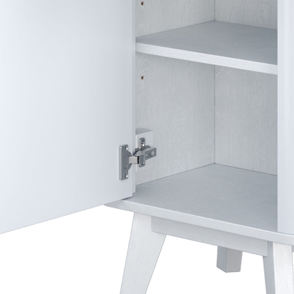 Tall Bathroom Storage Cabinet With Adjustable Shelves And 1 Drawer & Door