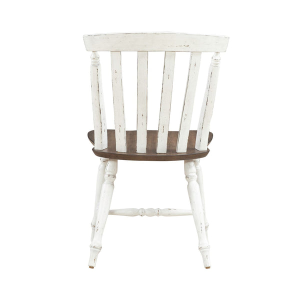 Al Fresco - Slat Back Side Chair - Graphite & Whitestone