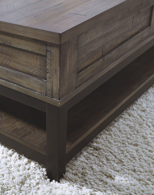 Johurst - LIFT TOP COCKTAIL TABLE - Grayish Brown