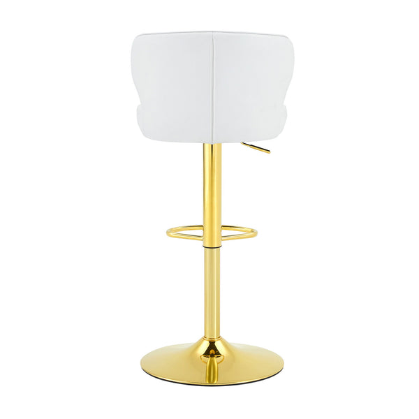 Adjustable Swivel Bar Chair With High Back Support