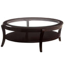 Contemporary Table With Open Lower Shelf