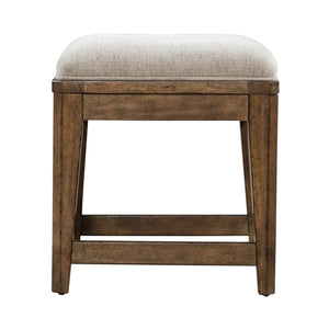 Carolina Park - Upholstered Console Stool - Amber Brown