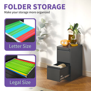 Steel Drawer Vertical File Cabinet With Lock For A4 Legal / Letter Size