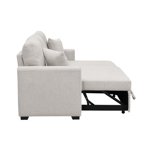 Upholstered Sectional With Pull Out Bed And Chaise Storage