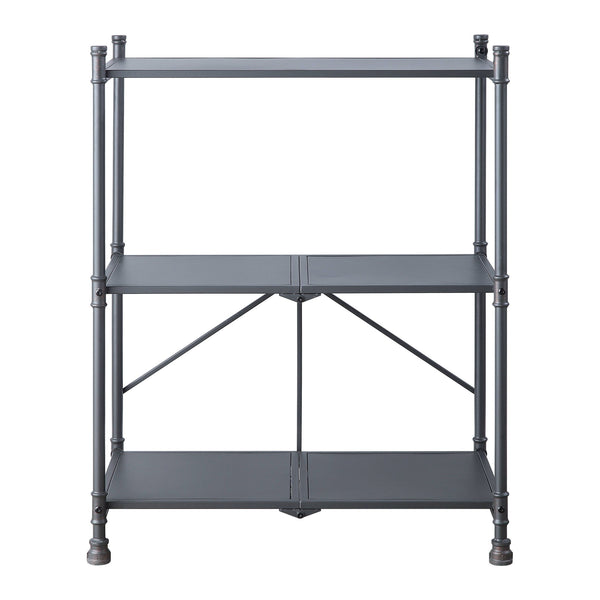Cordelia - Hand-Brushed Console Table - Black / Bronze