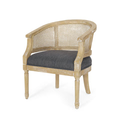 Curved Backrest Accent Chair