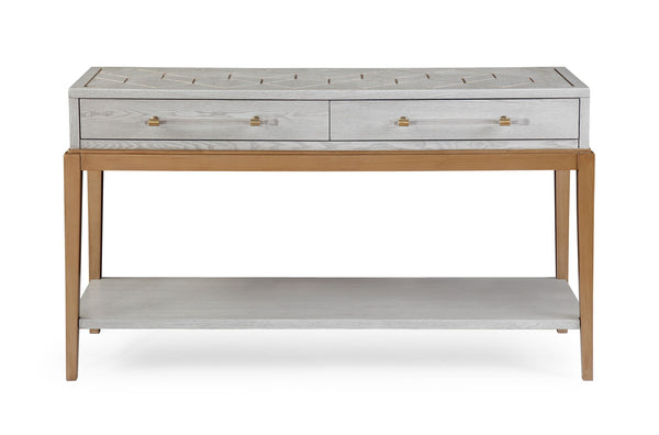 Perrine - Console Table - Silver / Gold