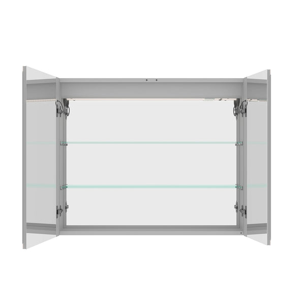 Bathroom Medicine Cabinet With Lights, LED Medicine Cabinet With Mirror, Lighted Medicine Cabinet With Defogger