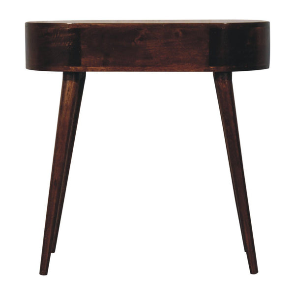 Rounded Wood Table