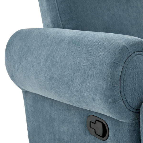 Manual Swivel Recliner Rocker Chair With Adjustable Backrest
