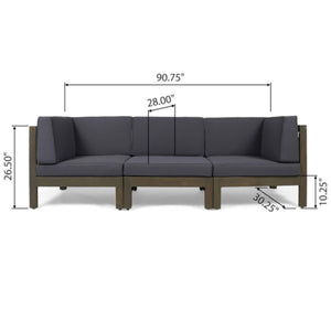 Oana - 3 Piece Sofa Set With Water Resistant Cushions