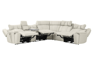 Sausalito - 6 Piece Modular Zero Gravity Power Reclining Sectional With Power Adjustable Headrests