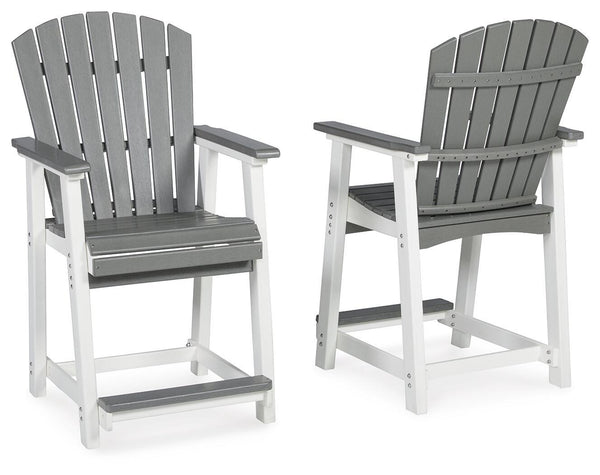 Transville - Barstool (Set of 2) - Gray / White