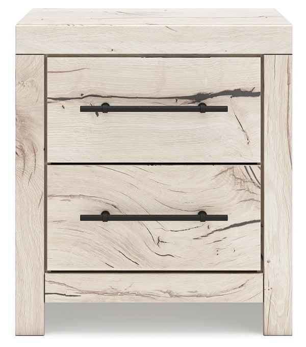 Lawroy - Two Drawer Night Stand - Light Natural