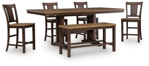 Rylandeen - Counter Height Extension Dining Table Set