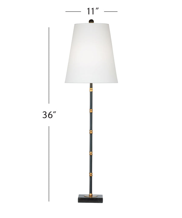 Alamance - Table Lamp - Black / White