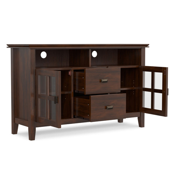 Artisan - TV Media Stand, Handcrafted - Russet Brown