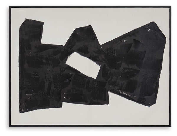 Garviery - Wall Art - Black / Cream
