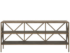 Montclair - Brindle Console - Light Brown / Dark Brown