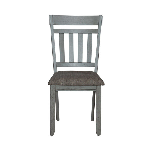 Newport - Splat Back Side Chair - Smokey Gray / Carbon Gray