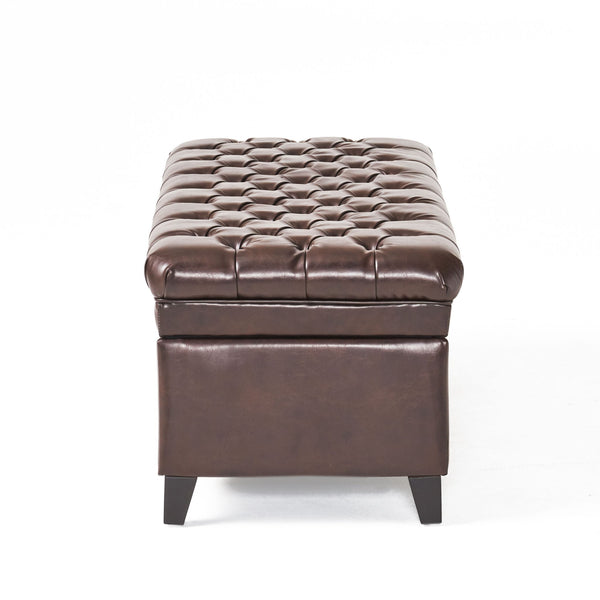 Juliana - Storage Ottoman With Birch Legs