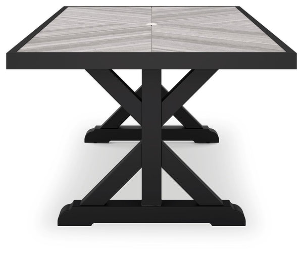 Beachcroft - Rect Dining Table W/Umb Opt