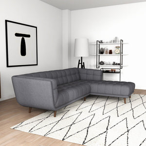 Addison - L Shape Sectional Sofa Tufted