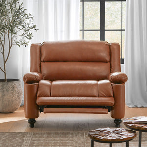 Tufted Design Wide Manual Recliner Chair