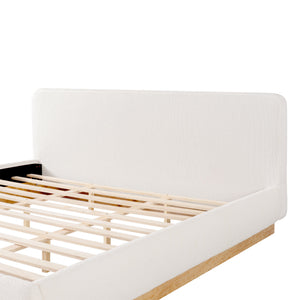 Upholstered Platform Bed Frame, No Box Spring Required