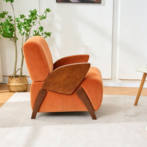 Armrest Accent Chair - Dark Orange