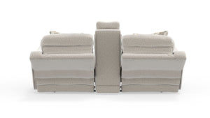 Micah - Power Headrest Power Deep Seat Reclining Console Loveseat - Oatmeal