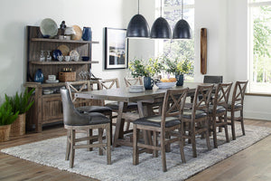 Lodge Dining - Counter Height Dining Table With Extensions - Siltstone