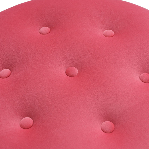 Yolanda - Round Upholstered Accent Ottoman