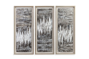 Estatic Canvas Art (Set of 3) - Dark Gray
